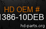 hd 61386-10DEB genuine part number