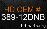 hd 61389-12DNB genuine part number