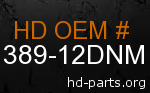 hd 61389-12DNM genuine part number