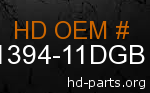 hd 61394-11DGB genuine part number