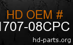 hd 61707-08CPC genuine part number