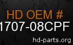 hd 61707-08CPF genuine part number