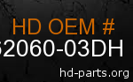 hd 62060-03DH genuine part number