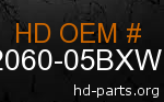 hd 62060-05BXW genuine part number