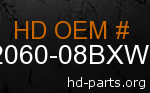 hd 62060-08BXW genuine part number