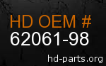 hd 62061-98 genuine part number
