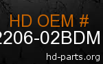 hd 62206-02BDM genuine part number