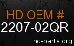 hd 62207-02QR genuine part number