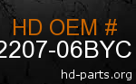 hd 62207-06BYC genuine part number