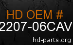 hd 62207-06CAV genuine part number