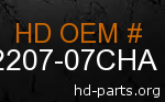 hd 62207-07CHA genuine part number