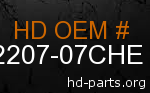 hd 62207-07CHE genuine part number