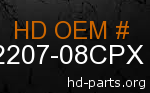 hd 62207-08CPX genuine part number