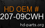 hd 62207-09CWH genuine part number