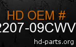 hd 62207-09CWV genuine part number