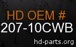 hd 62207-10CWB genuine part number