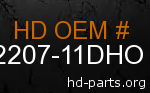 hd 62207-11DHO genuine part number