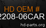 hd 62208-06CAR genuine part number