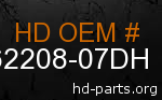 hd 62208-07DH genuine part number