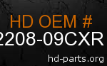 hd 62208-09CXR genuine part number