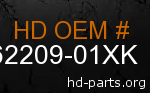 hd 62209-01XK genuine part number