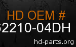 hd 62210-04DH genuine part number