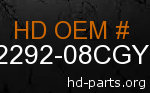 hd 62292-08CGY genuine part number