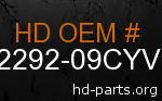 hd 62292-09CYV genuine part number