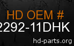 hd 62292-11DHK genuine part number