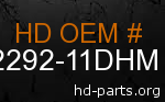 hd 62292-11DHM genuine part number