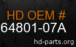 hd 64801-07A genuine part number