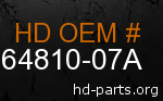 hd 64810-07A genuine part number
