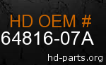 hd 64816-07A genuine part number