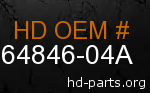 hd 64846-04A genuine part number