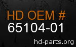 hd 65104-01 genuine part number