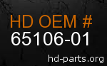 hd 65106-01 genuine part number