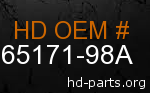 hd 65171-98A genuine part number