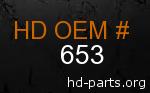 hd 653 genuine part number