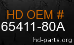 hd 65411-80A genuine part number