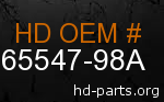 hd 65547-98A genuine part number