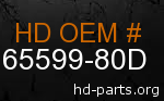 hd 65599-80D genuine part number