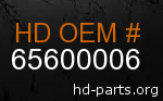 hd 65600006 genuine part number