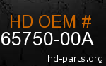 hd 65750-00A genuine part number