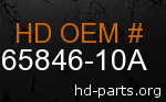 hd 65846-10A genuine part number