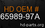 hd 65989-97A genuine part number