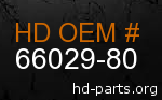 hd 66029-80 genuine part number