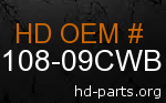 hd 66108-09CWB genuine part number