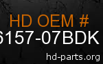 hd 66157-07BDK genuine part number