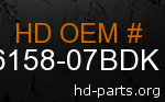 hd 66158-07BDK genuine part number