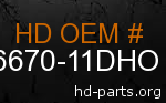 hd 66670-11DHO genuine part number